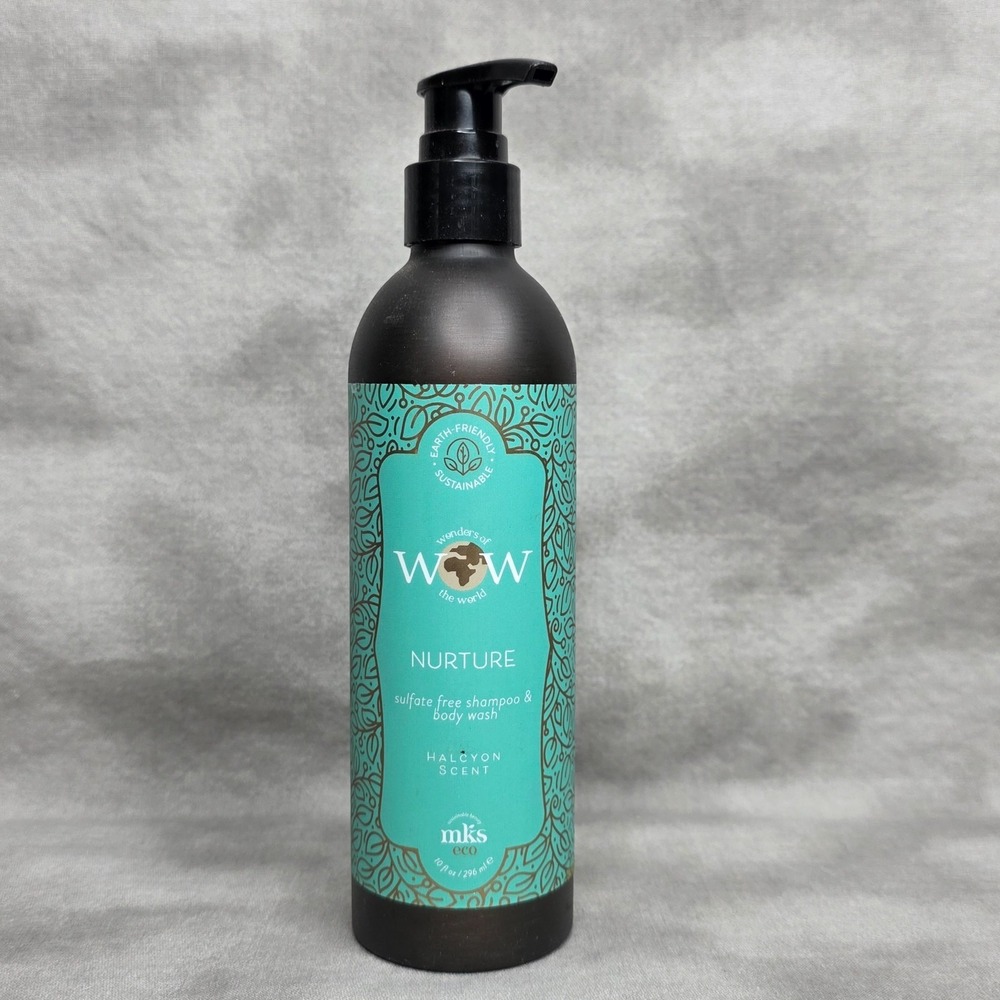 Mks Eco Wow Nurture Sulfate Free Shampoo & Body Wash Halcyon Scent 10โ oz